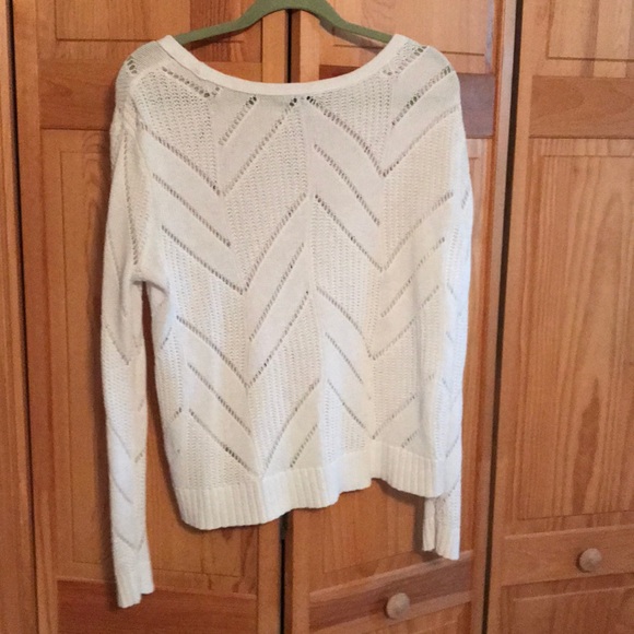 White Crotched Sweater - Picture 3 of 3